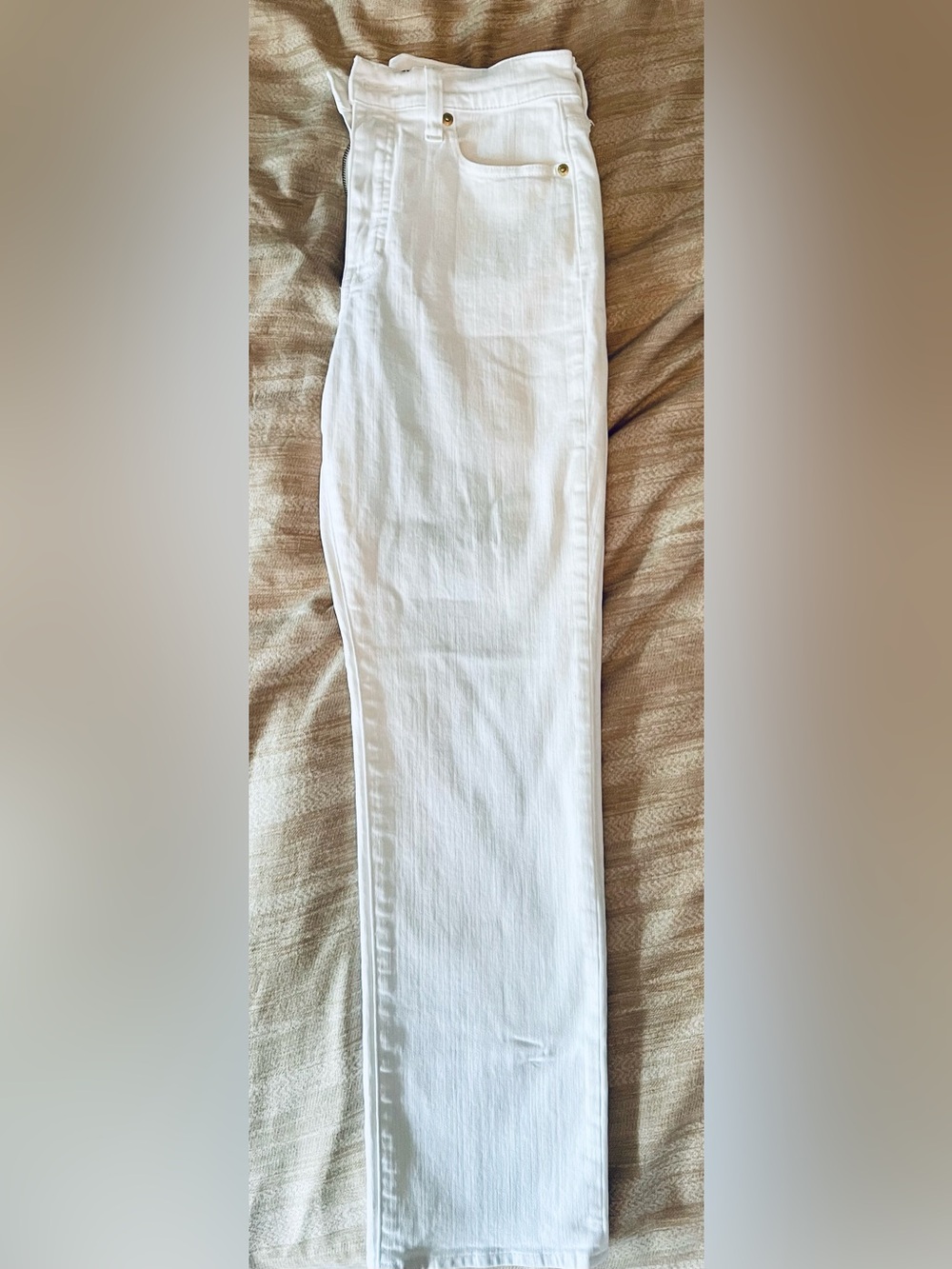 J. Crew White Straight-Leg Jeans - Size 25